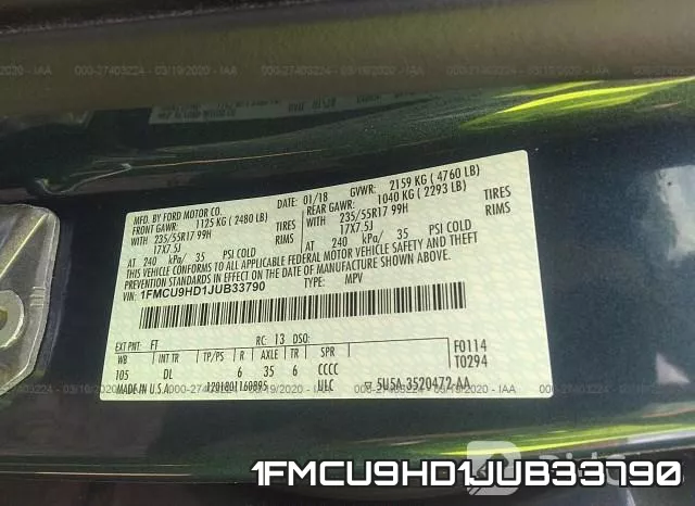 1FMCU9HD1JUB33790 фото 10