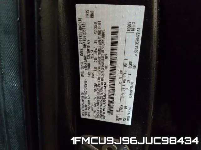 1FMCU9J96JUC98434 фото 2
