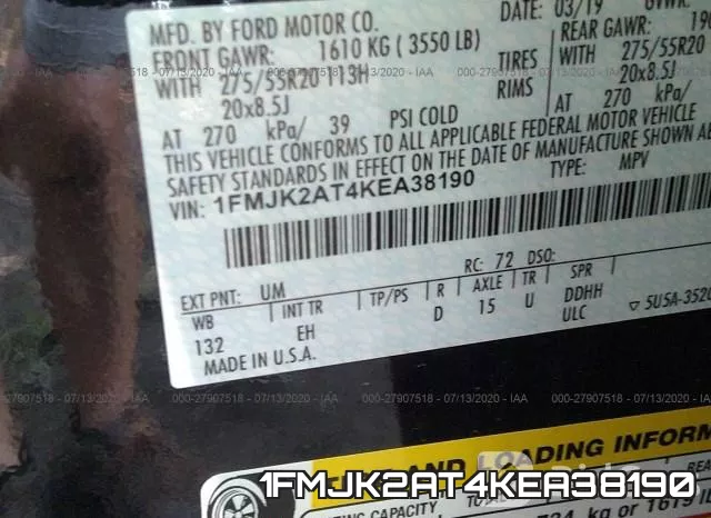 1FMJK2AT4KEA38190 фото 10