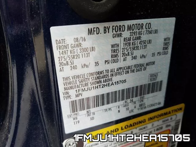 1FMJU1HT2HEA15705 фото 2