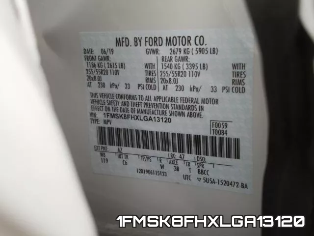 1FMSK8FHXLGA13120 фото 2