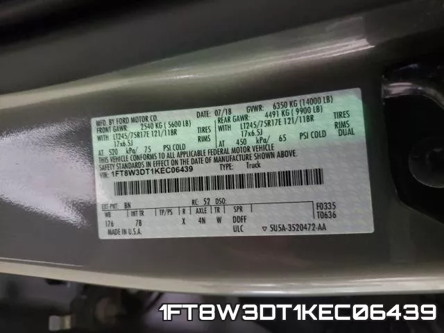 1FT8W3DT1KEC06439 фото 2