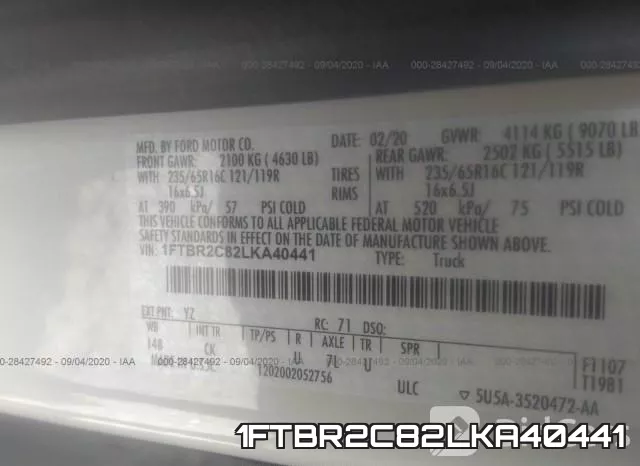 1FTBR2C82LKA40441 фото 9
