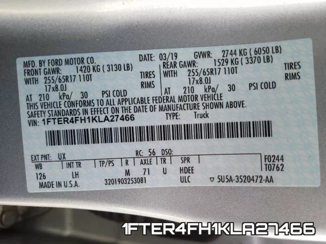 1FTER4FH1KLA27466 фото 2