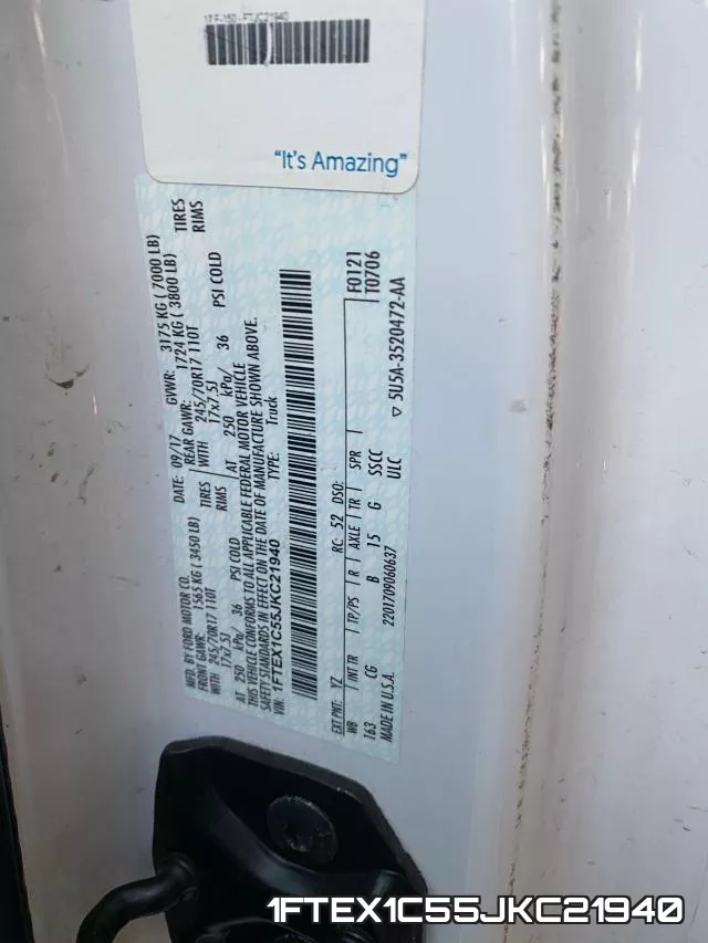 1FTEX1C55JKC21940 фото 2