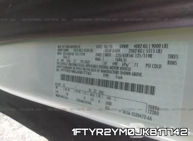 1FTYR2YM0JKB17742 фото 10