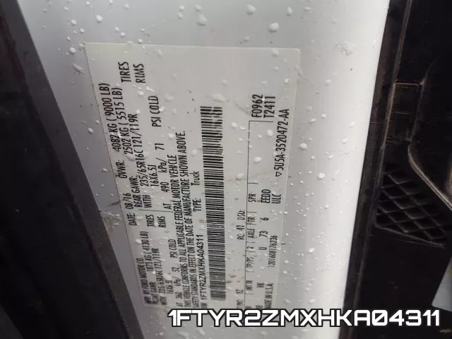 1FTYR2ZMXHKA04311 фото 2