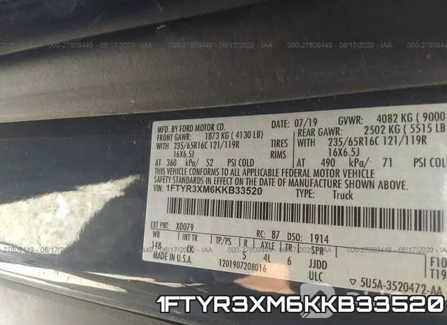 1FTYR3XM6KKB33520 фото 10