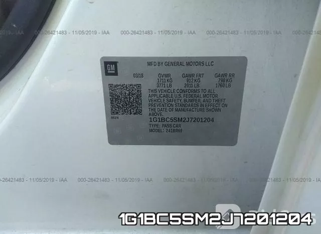 1G1BC5SM2J7201204 фото 10
