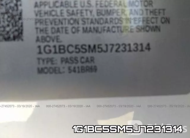 1G1BC5SM5J7231314 фото 10