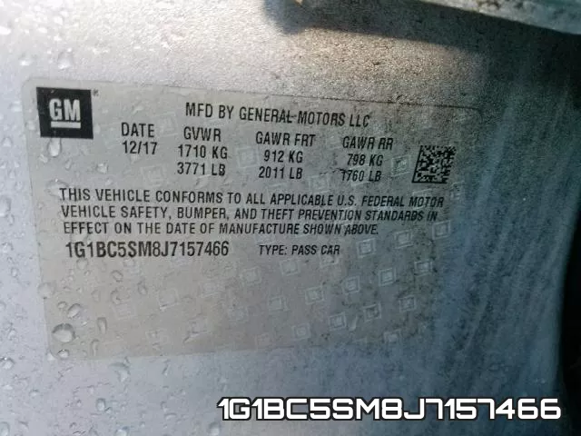 1G1BC5SM8J7157466 фото 2