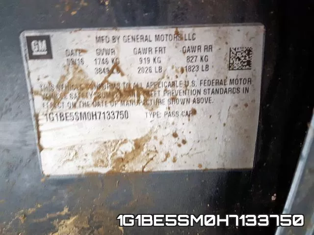 1G1BE5SM0H7133750 фото 2