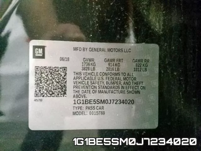 1G1BE5SM0J7234020 фото 2