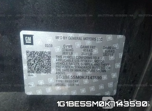 1G1BE5SM0K7143590 фото 10