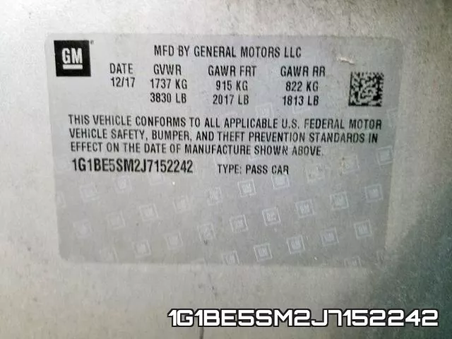 1G1BE5SM2J7152242 фото 2