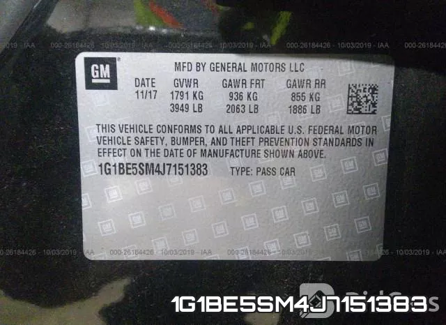 1G1BE5SM4J7151383 фото 10