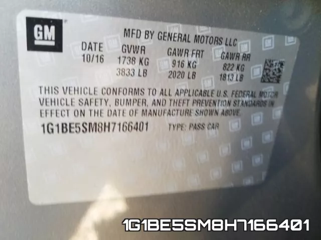 1G1BE5SM8H7166401 фото 2