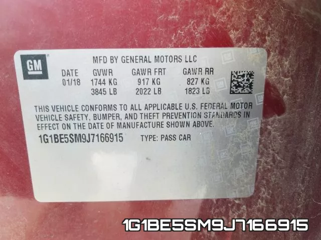 1G1BE5SM9J7166915 фото 2
