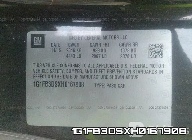 1G1FB3DSXH0167908 фото 10