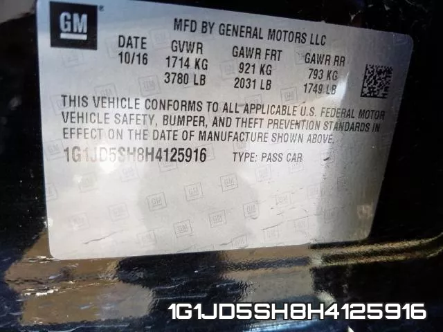 1G1JD5SH8H4125916 фото 2