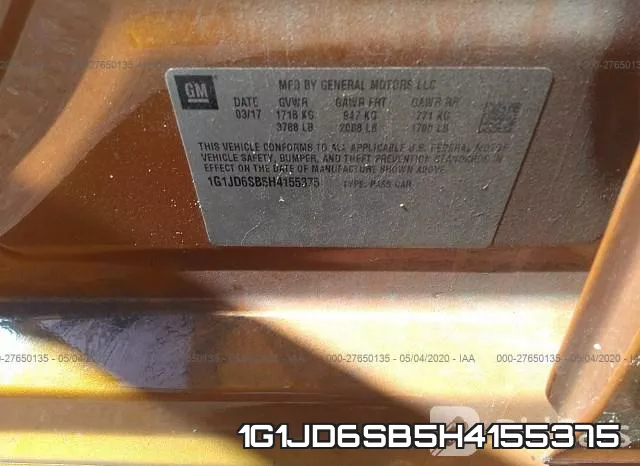 1G1JD6SB5H4155375 фото 10