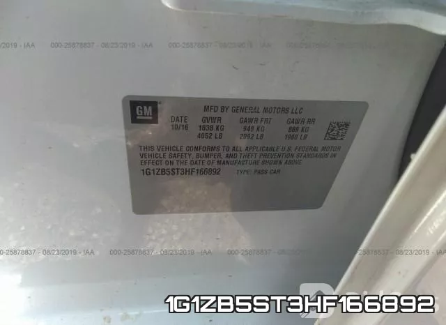 1G1ZB5ST3HF166892 фото 10