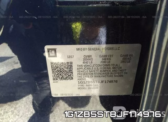 1G1ZB5ST8JF174976 фото 10