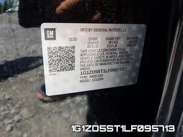 1G1ZD5ST1LF095713 фото 2