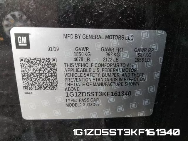 1G1ZD5ST3KF161340 фото 2