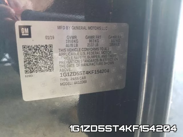 1G1ZD5ST4KF154204 фото 2