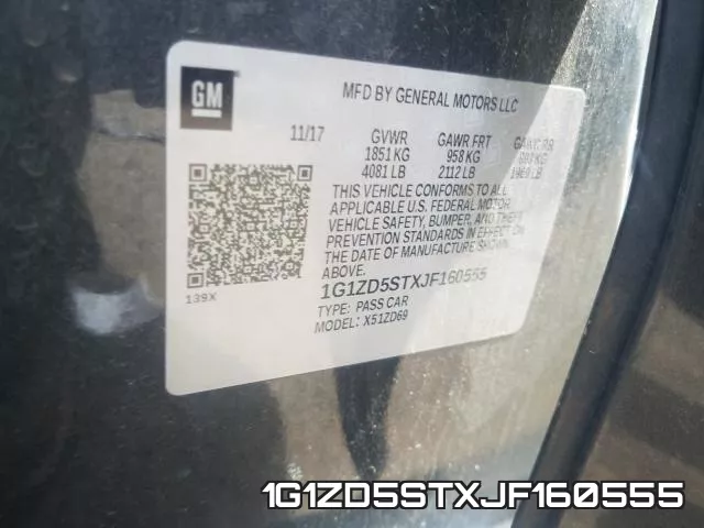 1G1ZD5STXJF160555 фото 2