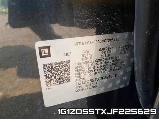 1G1ZD5STXJF225629 фото 2