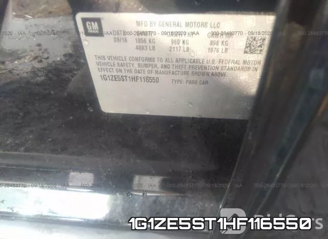 1G1ZE5ST1HF116550 фото 10