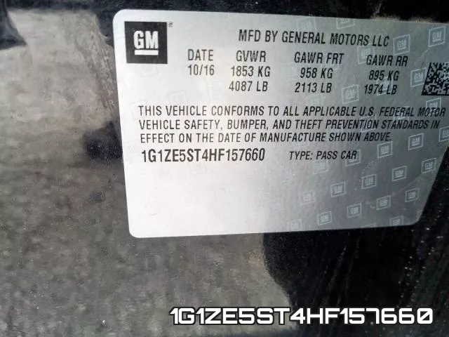 1G1ZE5ST4HF157660 фото 2