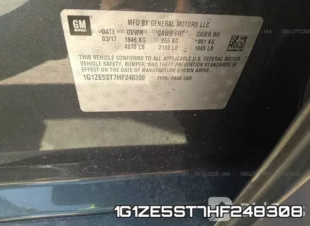 1G1ZE5ST7HF248308 фото 10