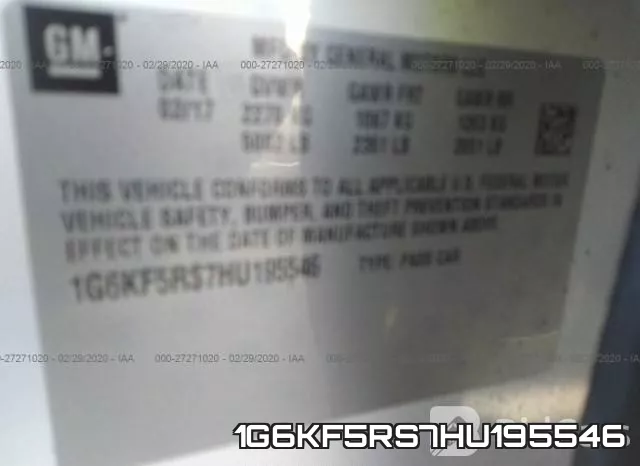 1G6KF5RS7HU195546 фото 10