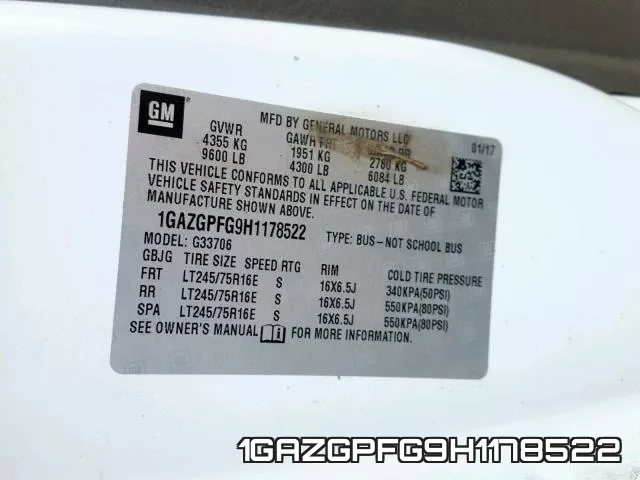 1GAZGPFG9H1178522 фото 2