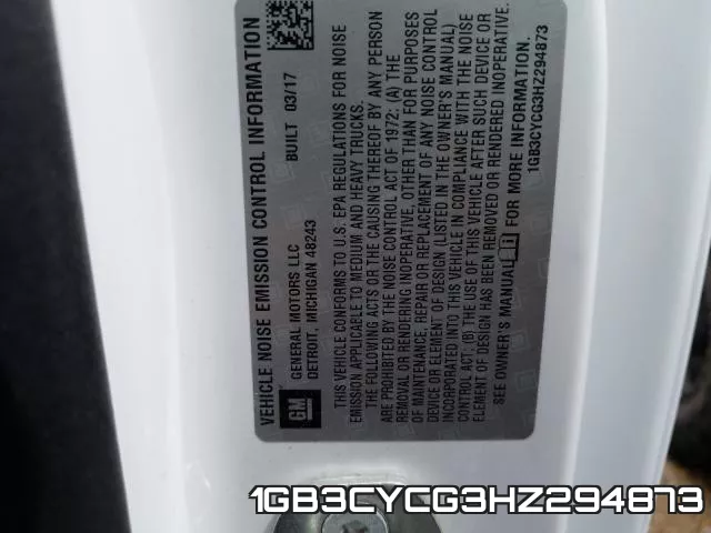 1GB3CYCG3HZ294873 фото 2
