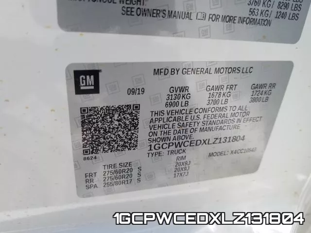 1GCPWCEDXLZ131804 фото 2