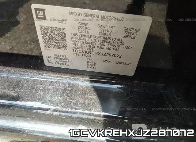1GCVKREHXJZ287072 фото 10