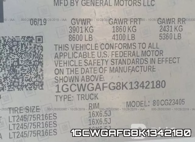 1GCWGAFG8K1342180 фото 10
