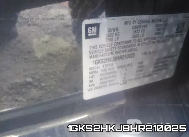 1GKS2HKJ8HR210025 фото 10