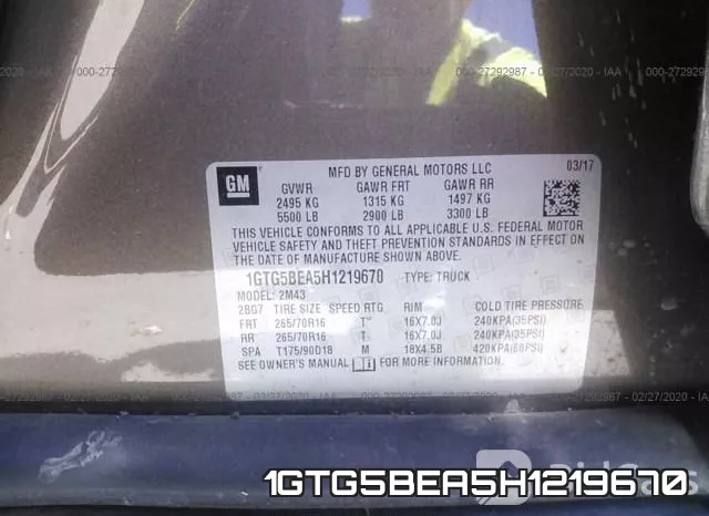 1GTG5BEA5H1219670 фото 10