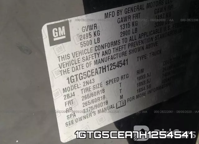 1GTG5CEA7H1254541 фото 9