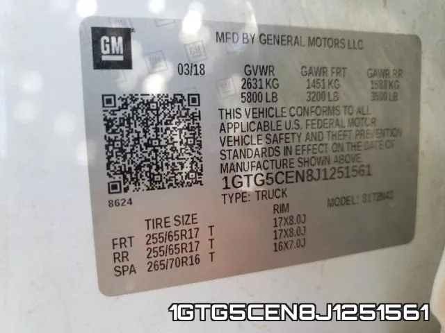 1GTG5CEN8J1251561 фото 2