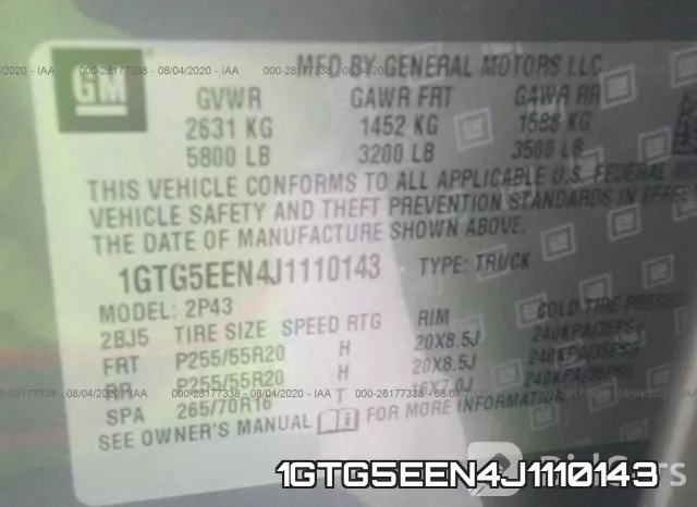 1GTG5EEN4J1110143 фото 10