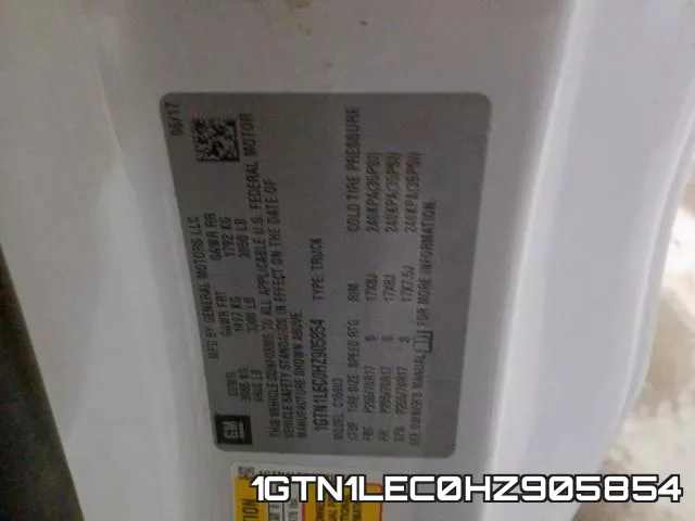 1GTN1LEC0HZ905854 фото 2