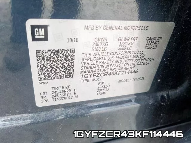 1GYFZCR43KF114446 фото 2