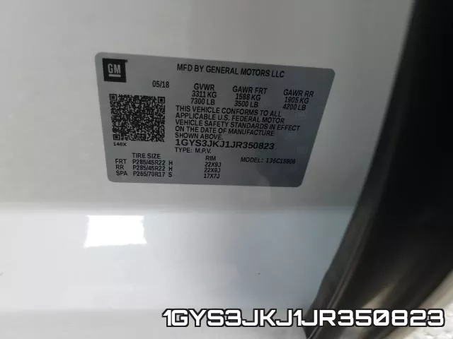 1GYS3JKJ1JR350823 фото 2