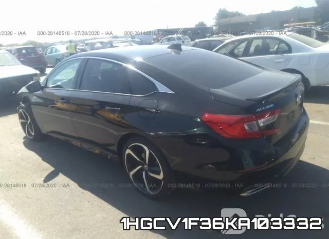 1HGCV1F36KA103332 фото 4